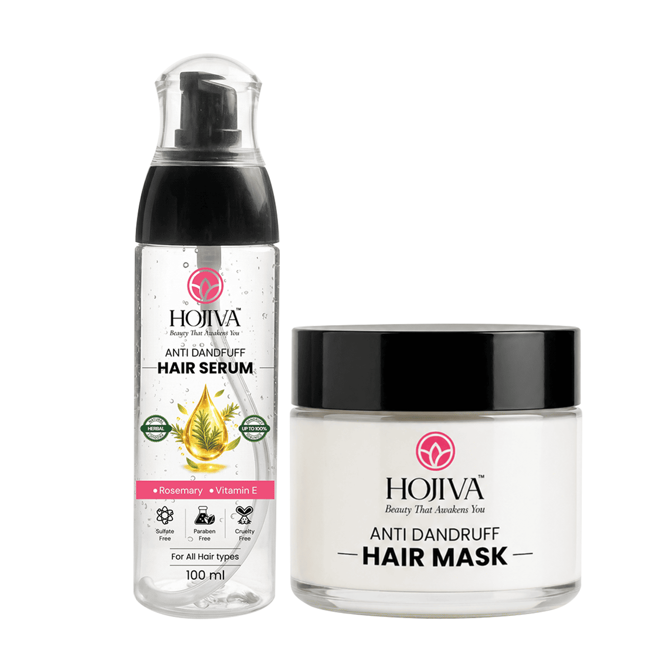 Anti-Dandruff  Hair Serum & Hair Mask Combo